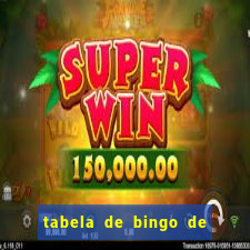 tabela de bingo de 1 a 100